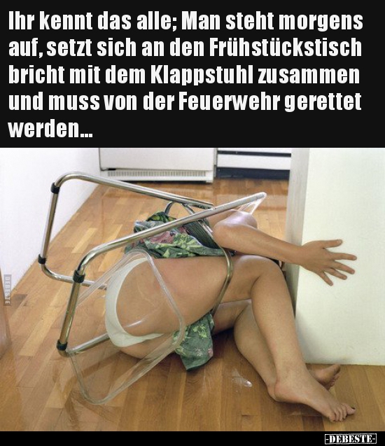 Ihr kennt das alle; Man steht morgens auf, setzt sich an..