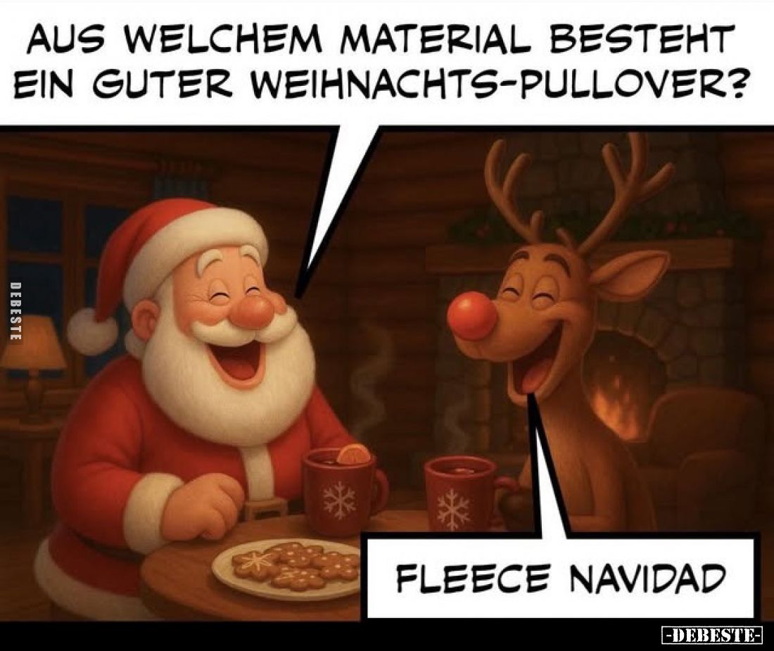 Aus welchem Material besteht ein guter Weihnachts-Pullover?


Fleece Navidad