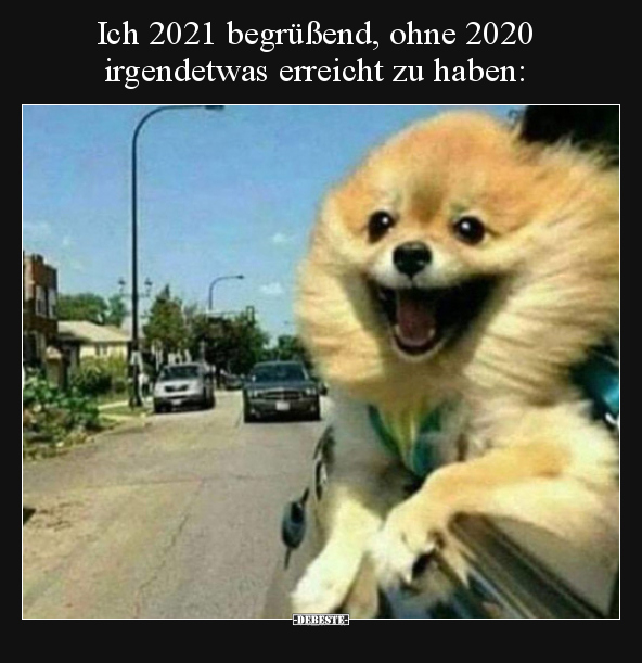 Ich 2021 begrüßend, ohne 2020 irgendetwas erreicht zu.. - Lustige Bilder | DEBESTE.de