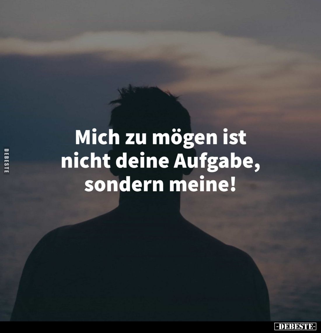 Mich zu mögen ist nicht deine Aufgabe, sondern meine!