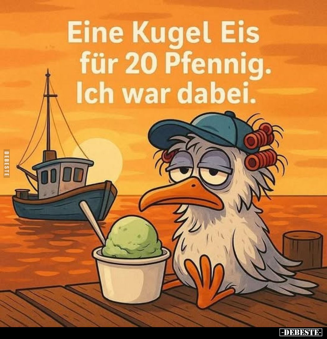 Eine Kugel Eis für 20 Pfennig. Ich war dabei.