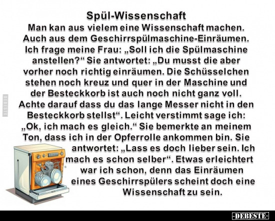 Spül-Wissenschaft.. - Lustige Bilder | DEBESTE.de