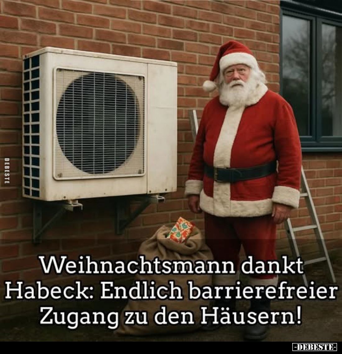 Weihnachtsmann dankt Habeck: Endlich barrierefreier Zugang.. - Lustige Bilder | DEBESTE.de