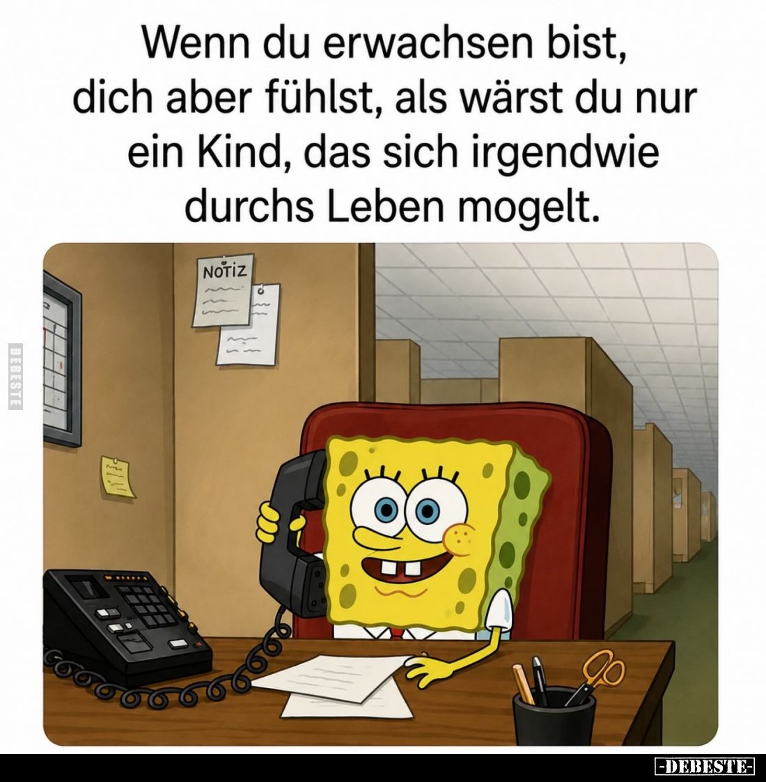 Wenn du erwachsen bist, dich aber fühlst, als wärst du nur ein Kind, das sich irgendwie durchs Leben mogelt.