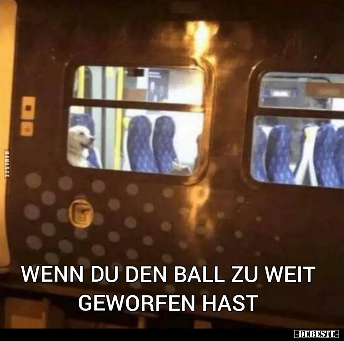 Wenn du den Ball zu weit geworfen hast