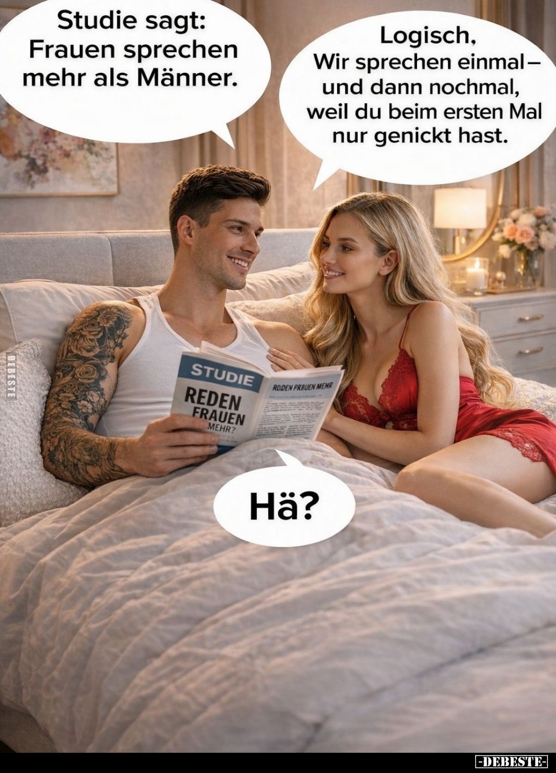 Studie sagt: Frauen sprechen mehr als Männer.. - Lustige Bilder | DEBESTE.de