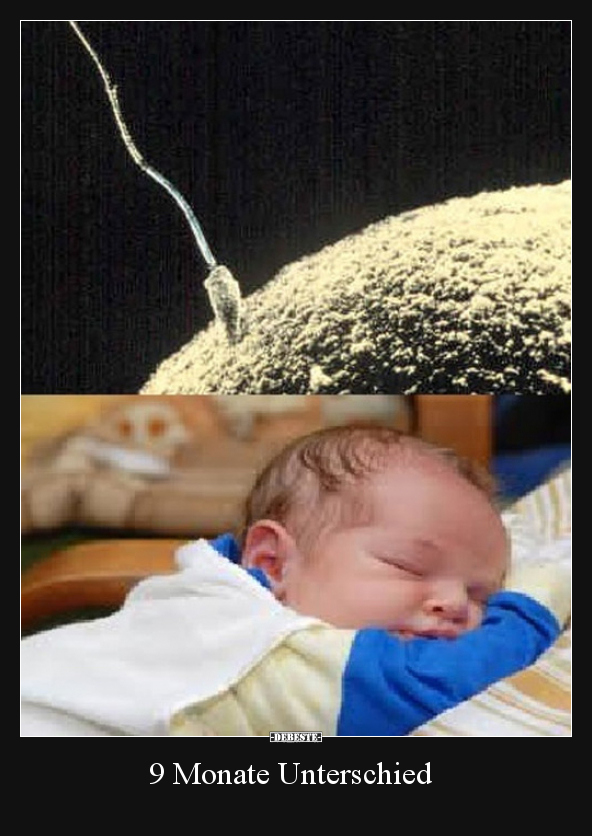 9 Monate Unterschied..