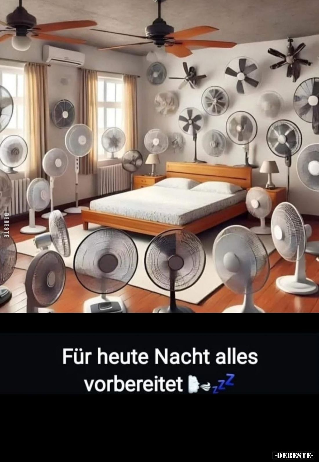 Für heute Nacht alles vorbereitet.