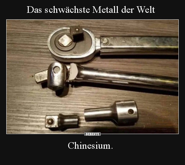 Das schwächste Metall der Welt.. - Lustige Bilder | DEBESTE.de
