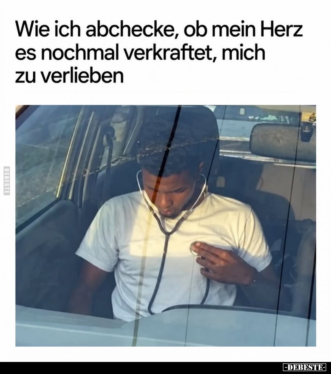Wie ich abchecke, ob mein Herz
es nochmal verkraftet, mich
zu verlieben