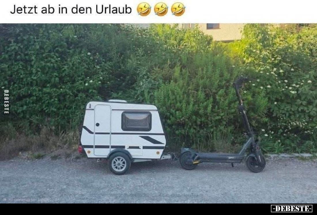 Jetzt ab in den Urlaub.