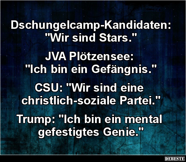 Dschungelcamp-Kandidaten: 'Wir sind Stars.'.. - Lustige Bilder | DEBESTE.de