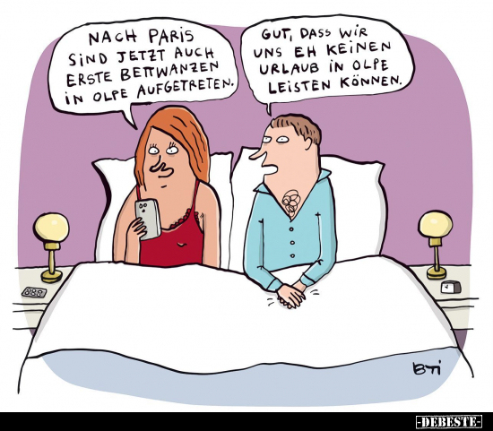 Nach Paris sind jetzt auch erste Bettwanzen in Olpe.. - Lustige Bilder | DEBESTE.de