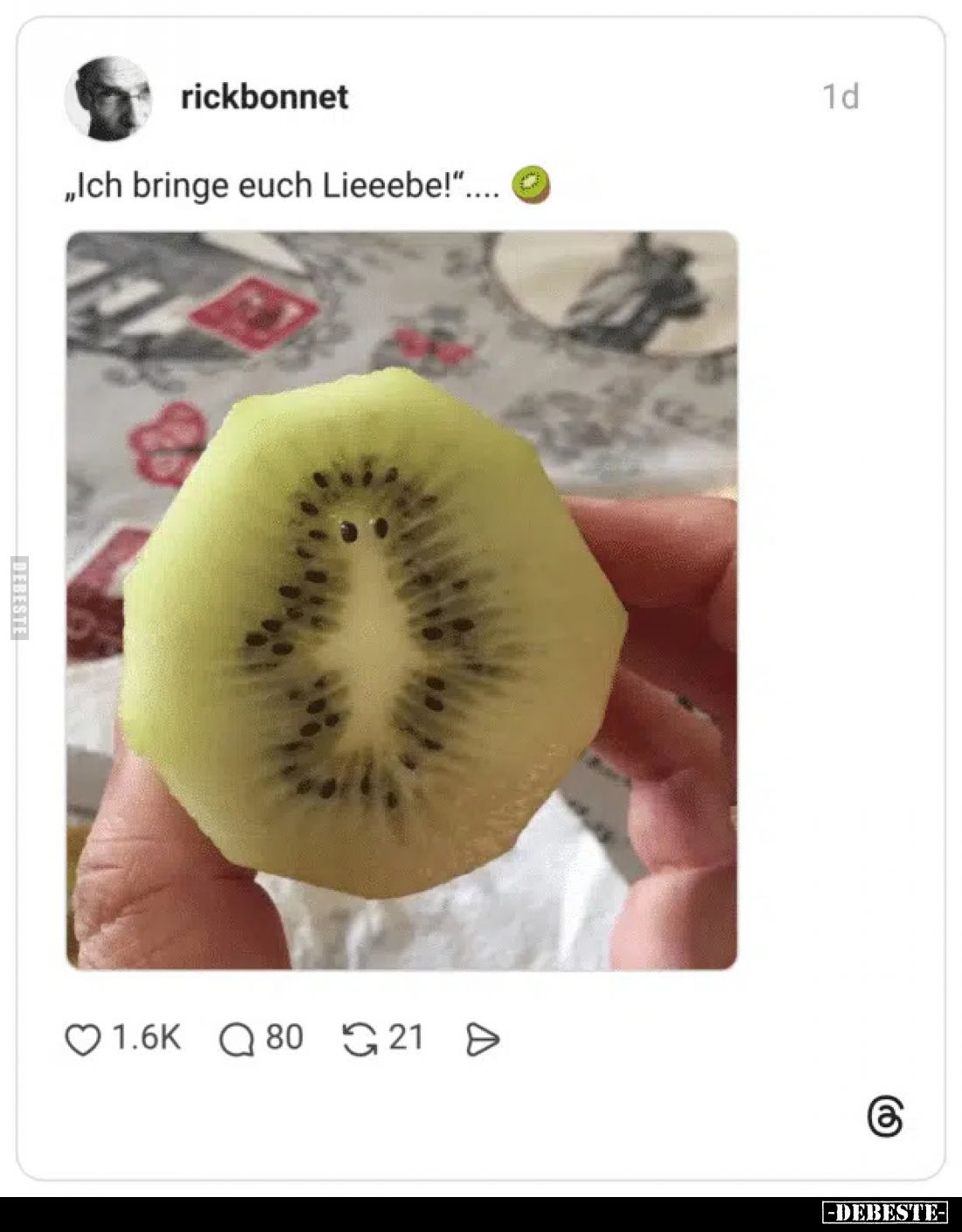 „Ich bringe euch Lieeebe!“...