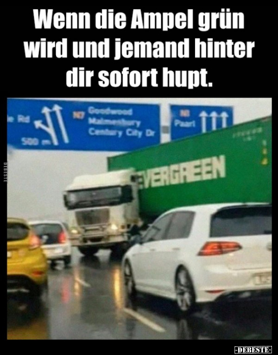 Wenn die Ampel grün wird und jemand hinter dir sofort.. - Lustige Bilder | DEBESTE.de