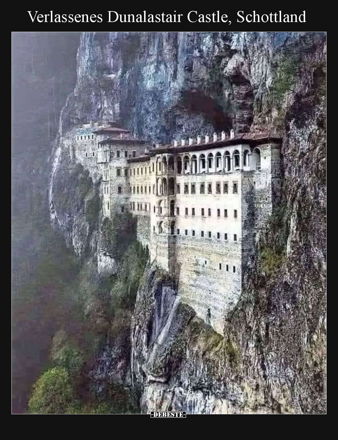 Verlassenes Dunalastair Castle, Schottland
