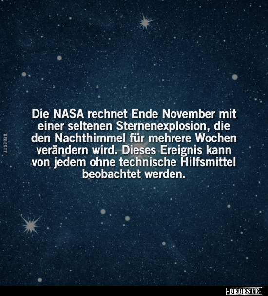Die NASA rechnet Ende November mit einer seltenen.. - Lustige Bilder | DEBESTE.de