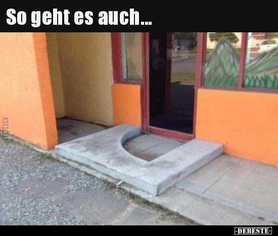 So geht es auch...