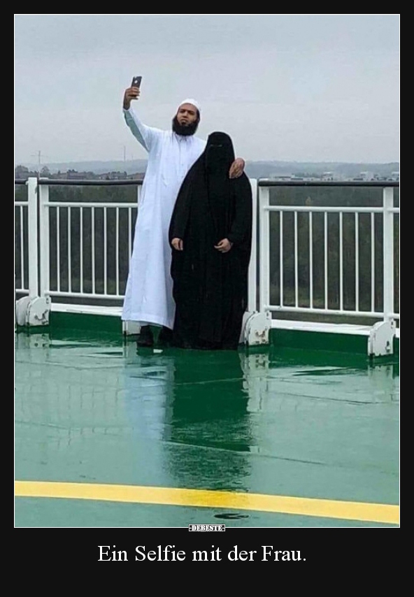 Ein Selfie mit der Frau...