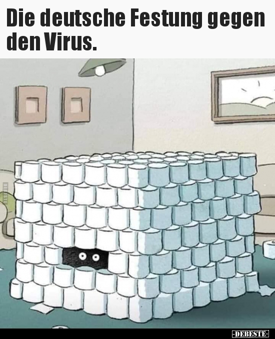 Die deutsche Festung gegen den Virus... - Lustige Bilder | DEBESTE.de