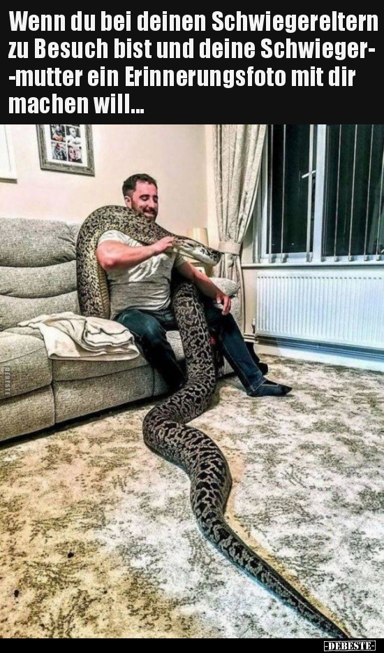 Wenn du bei deinen Schwiegereltern zu Besuch bist und deine..