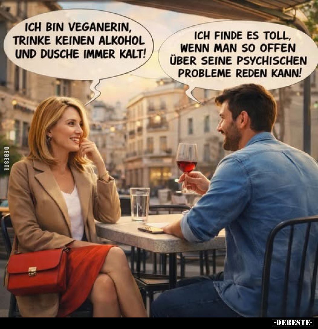 Ich bin Veganerin, trinke keinen Alkohol und dusche immer kalt!

Ich finde es toll, wenn man so offen über seine psychische...