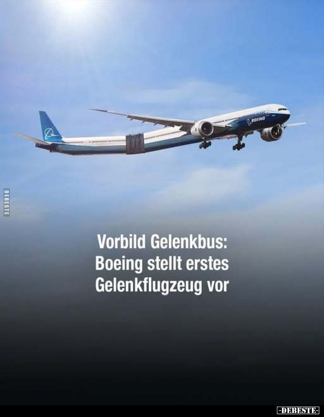 Vorbild Gelenkbus:
Boeing stellt erstes
Gelenkflugzeug vor