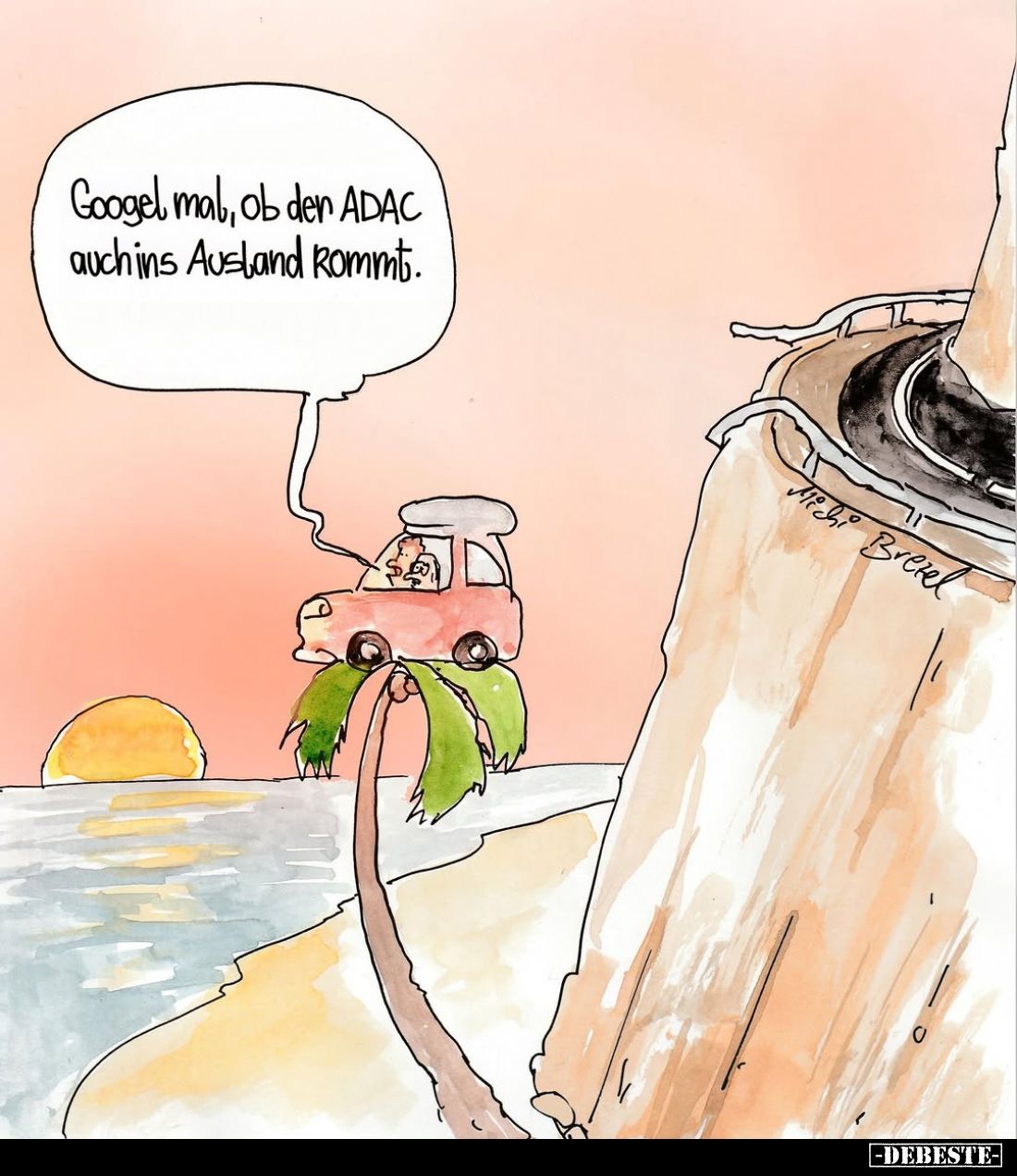 Googel mal, ob der ADAC auch ins Ausland kommt... - Lustige Bilder | DEBESTE.de