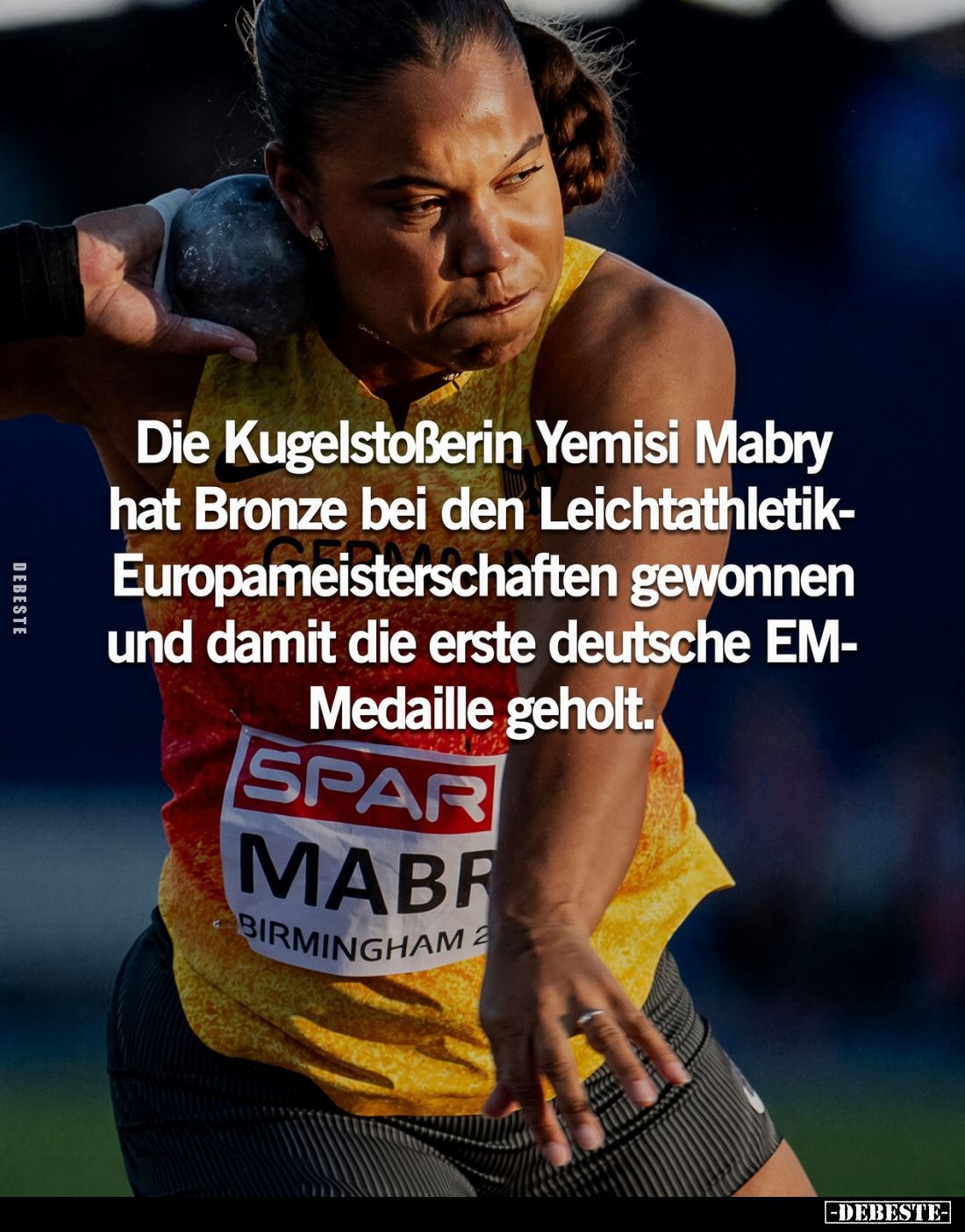 Die Kugelstoßerin Yemisi Mabry hat Bronze bei den.. - Lustige Bilder | DEBESTE.de