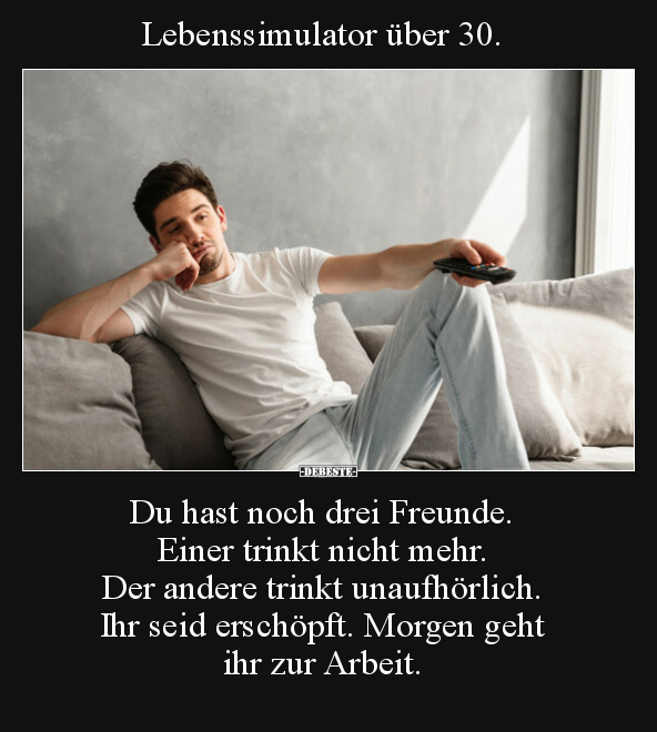 Lebenssimulator über 30. Du hast noch drei Freunde.. - Lustige Bilder | DEBESTE.de