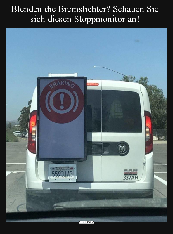 Blenden die Bremslichter? Schauen Sie sich diesen..