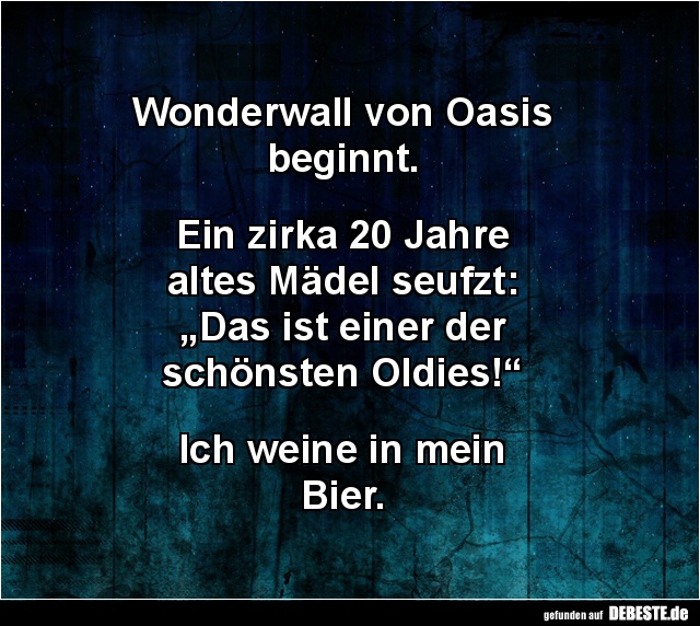 Wonderwall von Oasis  beginnt... - Lustige Bilder | DEBESTE.de