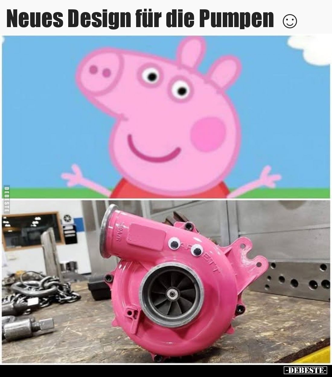 Neues Design für die Pumpen.