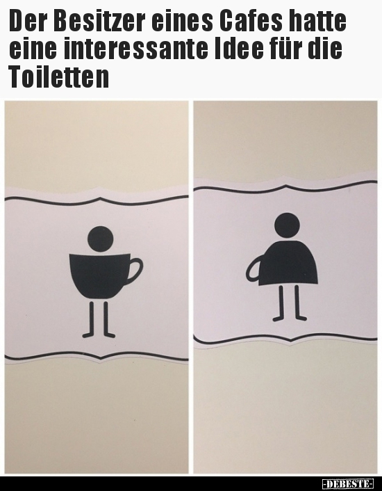 Der Besitzer eines Cafes hatte eine interessante Idee für.. - Lustige Bilder | DEBESTE.de