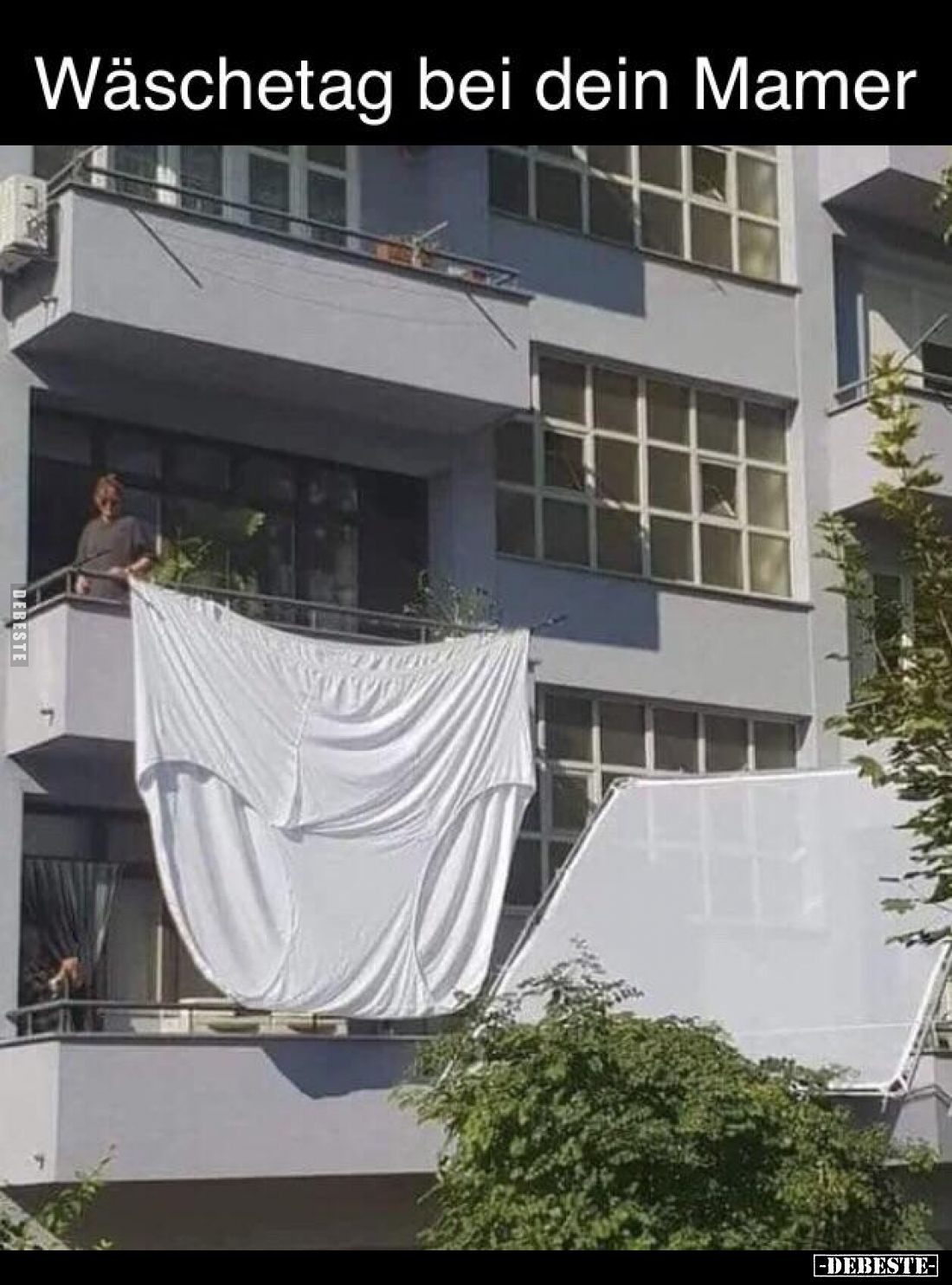 Den Wäschetag bei dein Mamer..