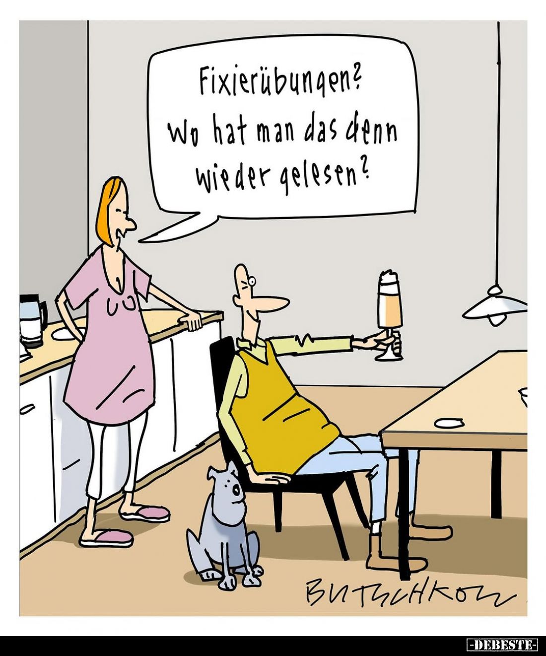 Fixierübungen? Wo hat man das denn wieder gelesen?