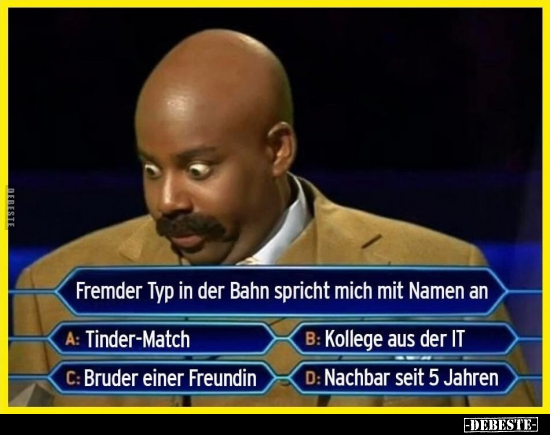 Fremder Typ in der Bahn spricht mich mit Namen an