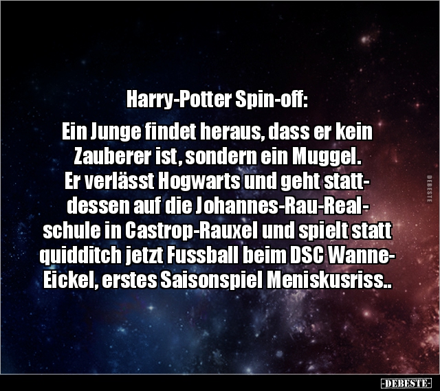 Harry-Potter Spin-off: Ein Junge findet heraus, dass er.. - Lustige Bilder | DEBESTE.de