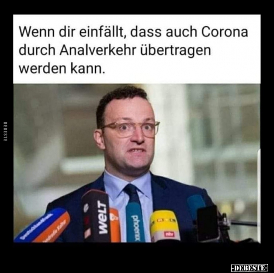 Wenn dir einfällt, dass auch Corona durch Analverkehr.. - Lustige Bilder | DEBESTE.de