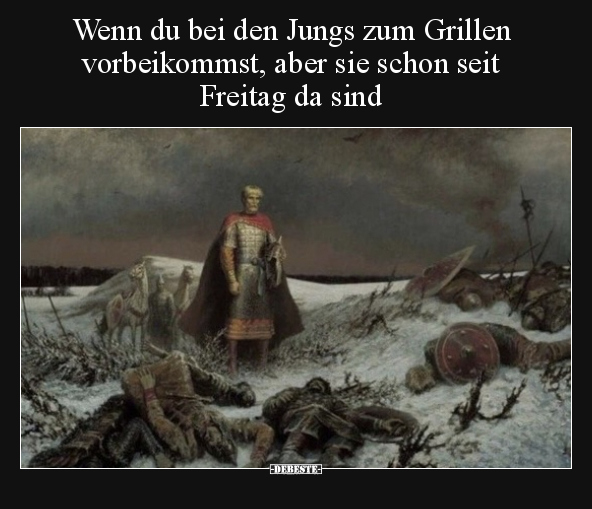 Wenn du bei den Jungs zum Grillen vorbeikommst, aber sie.. - Lustige Bilder | DEBESTE.de