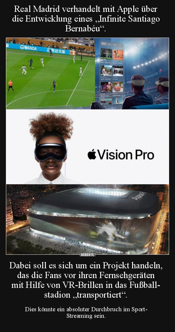 Real Madrid verhandelt mit Apple über die Entwicklung eines.. - Lustige Bilder | DEBESTE.de