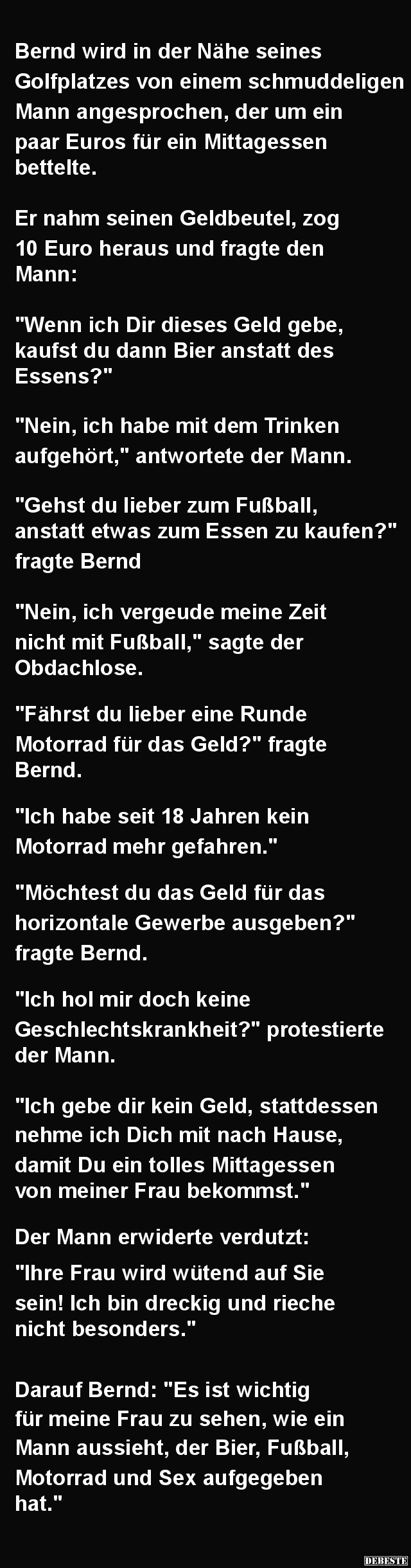 Bernd wird in der Nähe seines Golfplatzes.. - Lustige Bilder | DEBESTE.de