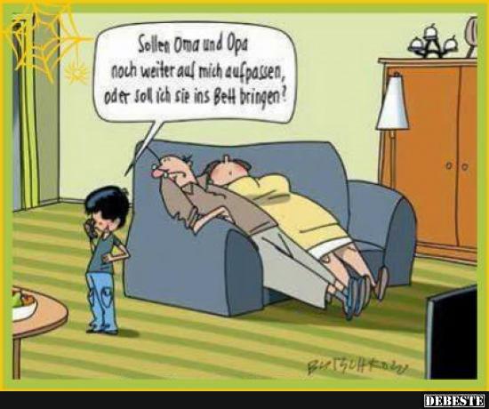 Sollen Oma und Opa noch weiter auf mich aufpassen..? - Lustige Bilder | DEBESTE.de