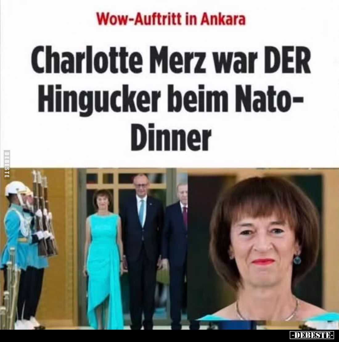 Wow-Auftritt in Ankara
-
Charlotte Merz war DER Hingucker beim Nato-Dinner