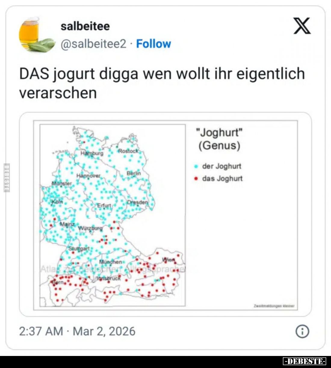 DAS jogurt digga wen wollt ihr eigentlich verarschen