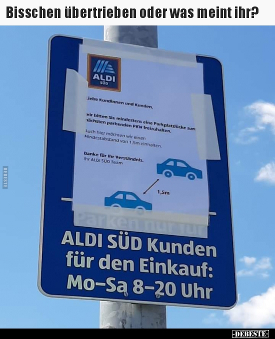 Bisschen übertrieben oder was meint ihr?..