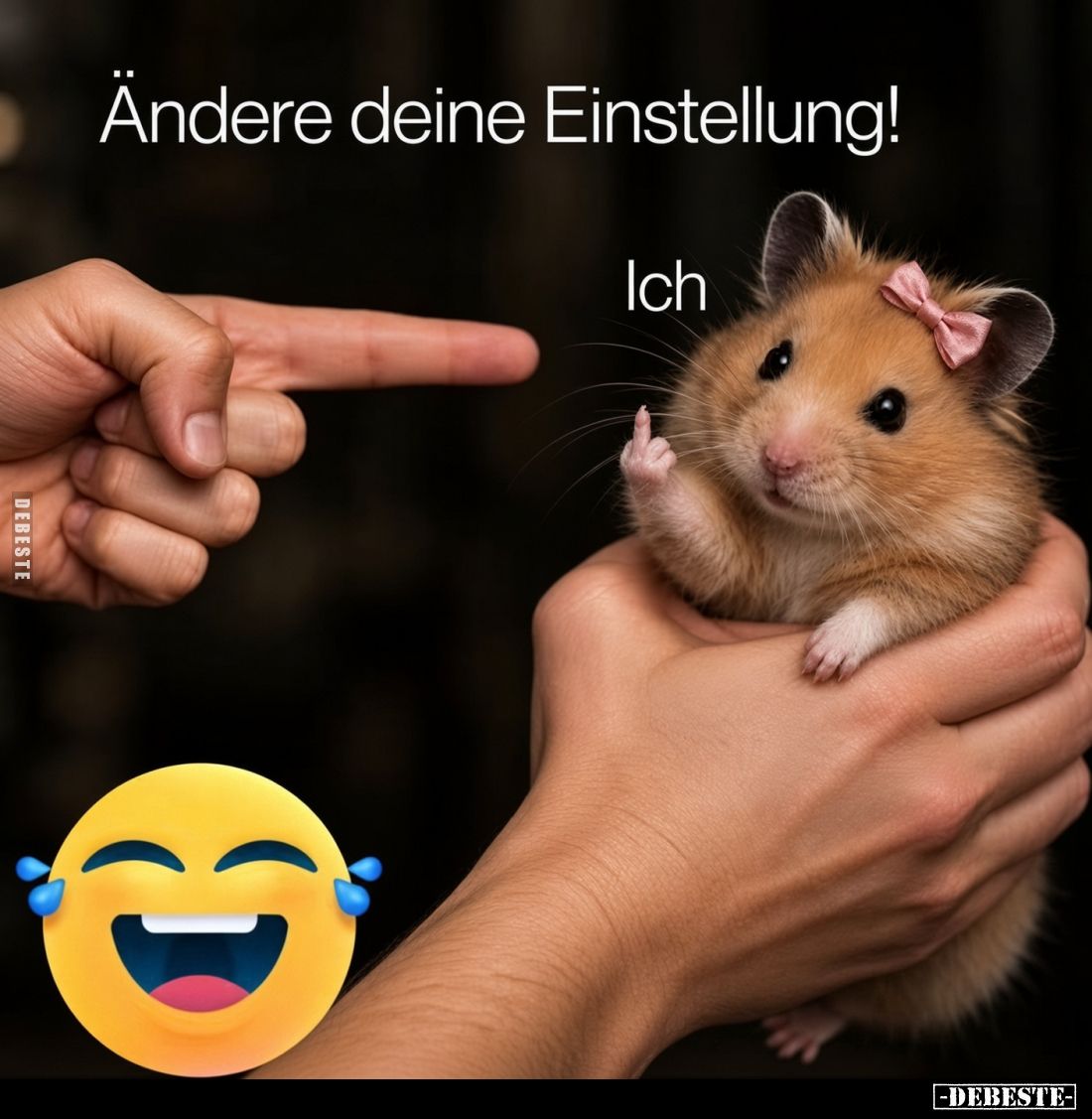 Ändere deine Einstellung!
Ich