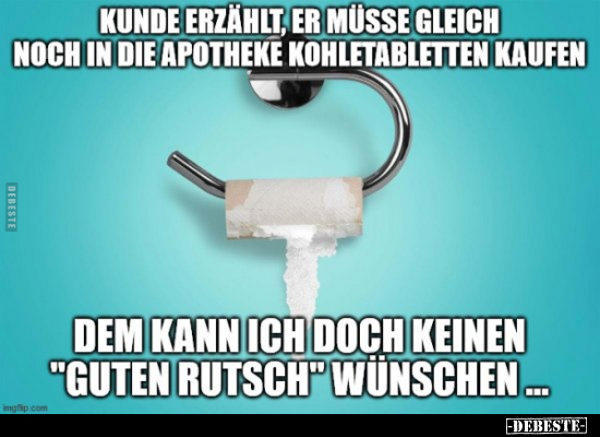 Kunde erzählt, er müsse gleich noch in die Apotheke.. - Lustige Bilder | DEBESTE.de