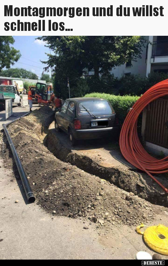 Montagmorgen und du willst schnell los...