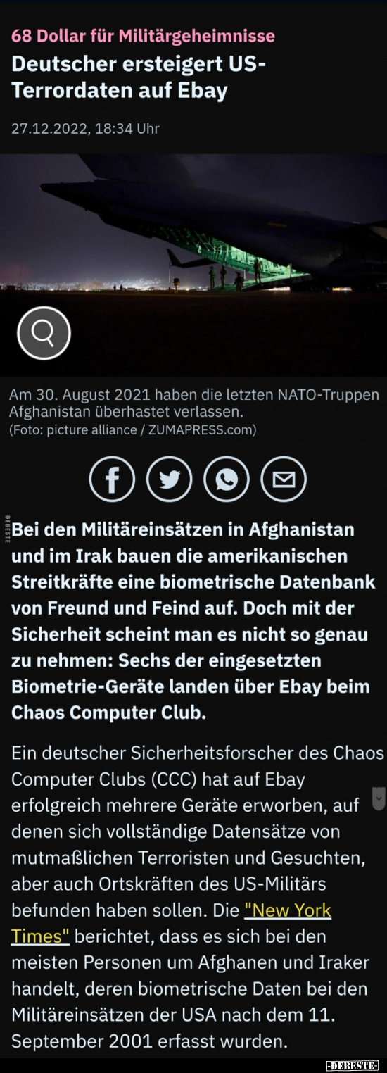 Deutscher ersteigert US- Terrordaten auf Ebay.. - Lustige Bilder | DEBESTE.de